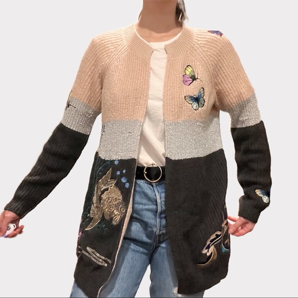 Anthropologie Sweaters - HP💖 ANTHROPOLOGIE HWR BUTTERFLY OPEN CARDIGAN
